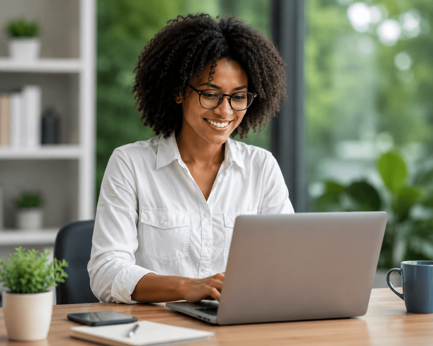 Student exploring opportunities on a laptop
